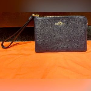 Coach Corner Zip Wristlet